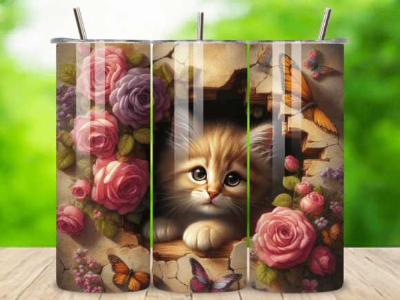 3D Tabby Cat Lover Cute Pet Owner V.4