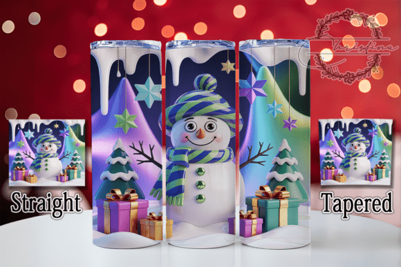 Adding Winter Charm to Your Drinkware Projects with the 3D Inflated Snowman Tumbler Design