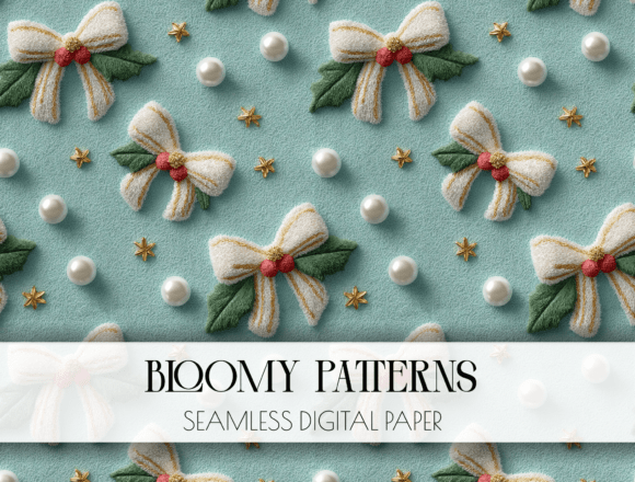Christmas 3d Floral Patterns