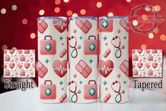 Inflated Nurse 3D Medical Tumbler Wrap