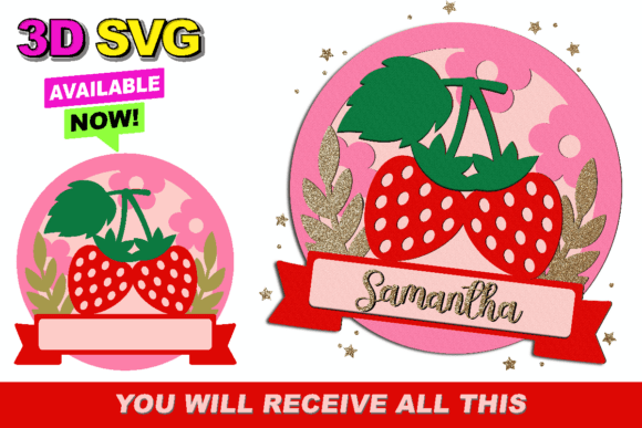 Transforming Digital Files into Tangible Memories: The Power of the Strawberry Baby Name Sign 3D SVG