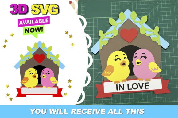Unlocking Creativity with the Love Bird Topper 3D SVG Collection